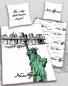 Mobile Preview: Bettwäsche New York Freiheitsstatue - weiß - 135 x 200 cm - Baumwolle, Renforcé
